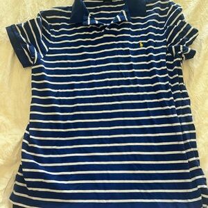 Men’s Blue Striped Ralph Lauren Polo size L